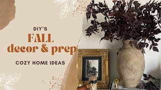 DIY Fall Decor amp Prep  Cozy Home Ideas Easy Season Decor [upl. by Ecneitap]