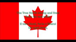 Inno nazionale del Canada  Anthem of Canada ENIT testo [upl. by Nats]