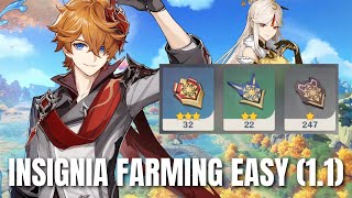 Easy Recruit Insignia Farming 11  Genshin Impact Guide [upl. by Ailemrac818]