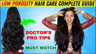 LOW POROSITY HAIR CARE Secrets Revealed by Doctor  Hair care routine for low porosity hair [upl. by Vincentia]