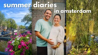 AMSTERDAM SUMMER VLOG 2024  last days of work maternity photoshoot daytrip to rotterdam [upl. by Pyle571]