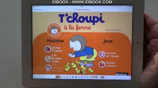 Tchoupi a la ferme ebook iPad éditions Nathan  IDBOOX [upl. by Relda]