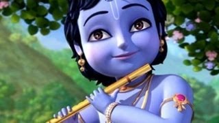 Krishna Krishna Radhe Krishna  Animated Marathi Song [upl. by Anelle]