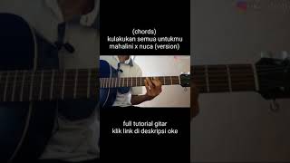 chords kulakukan semua untukmu  mahalini x nuca version [upl. by Shank548]