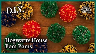 Hogwarts House DIY Pom Poms  Make It Magic [upl. by Clem]