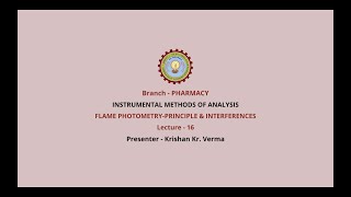 Instrumental Methods of Analysis Flame Photometry Principle amp InterferencesAKTU Digital Education [upl. by Iseabal]