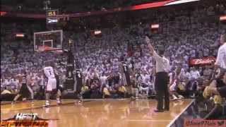 HD Ray Allen MIRACLE Shot vs Spurs Game 6 Finals [upl. by Einneb]