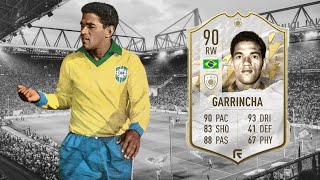 FIFA 22 ICON MANE GARRINCHA 90 PLAYER REVIEW  FIFA22 ULTIMATE TEAM [upl. by Lontson]