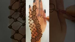 Simple Back Hand Mehndi Designs for Beginners [upl. by Otreblanauj]