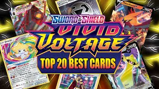 TOP 20 BEST POKEMON CARDS FROM VIVID VOLTAGE Set Review [upl. by Wilde]