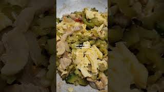 Yummy ampalaya filipino food canada cooking recipe cravings satisfying trending viral [upl. by Eelhsa27]