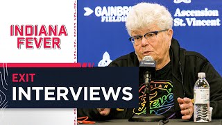 Indiana Fever Media Availability  2023 Exit Interviews [upl. by Swamy]