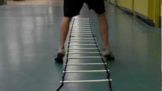 Agility Ladder Alternating In amp Out Linear [upl. by Sabra]