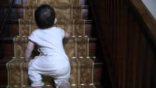 Child falling down full set of stairs [upl. by Isola]