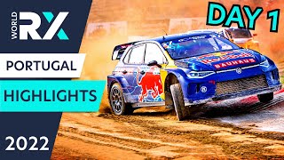 World Rallycross Highlights  Lusorecursos World RX of Portugal 2022  Day 1 [upl. by Sholom]