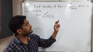 Basic Complex Analysis  Unit 3  Lecture 17  Residue Calculation at Simple Pole [upl. by Schilit]