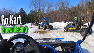 Racing Off Road Go Karts in the Snow 2020 [upl. by Grae]