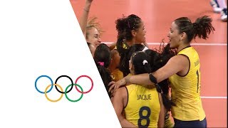 Brazil vs Russian Fed  Womens Volleyball Quarterfinal  London 2012 [upl. by Goulette]