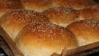 Hamburger Brötchen Selber Machen  Homemade Hamburger Buns  ENG SUBS [upl. by Naxela]