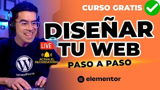 Cómo diseñar una PÁGINA WEB 🚀 Paso a Paso  Desde Cero 🔥 CURSO GRATIS ✅ [upl. by Simmonds]