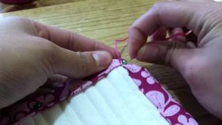 How to Blind Stitch Binding on a Corner [upl. by Assirak829]