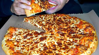 ASMR EATING A WHOLE COSTCO CHEESE PIZZA MUKBANG BIG BITES CHALLENGE REVIEW RECIPE JERRY MOUTH SOUNDS [upl. by Pinchas]