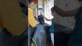 hair smoothing 😍 hairsmoothingtreatment smoothening haircare hairstyle hair parlour [upl. by Florenza]