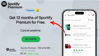 How To Get Spotify Premium Free  Flipkart Spotify Premium Coupon Redeem [upl. by Jehanna]