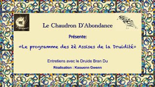 Le programme des 2è Assises de la Druidité [upl. by Dorothy]