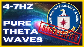 47hz PURE Theta Waves  CIA Hemi Sync  WONDERFUL Brain Stimulation  Binaural Beats [upl. by Adnuhser]