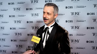 Tony Winner Jeremy Strong Chats with Playbill After Winning Best Leading Actor in a Play [upl. by Eluj]