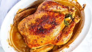 Perfectly Roasted Whole Chicken Recipe [upl. by Erie335]