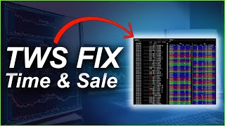 How to FIX Time amp Sale in TWS  Interactive Brokers TWS Best Settings [upl. by Sirehc]