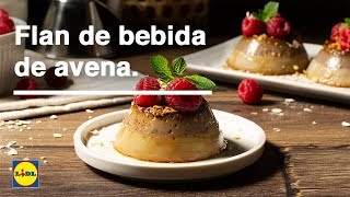 Flan de bebida de avena 🍮🥛  Recetas Bio  Lidl España [upl. by Nealey]