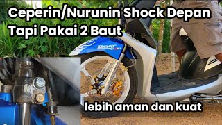 Cara Ceperin Shock Depan Motor Matic [upl. by Condon581]