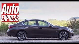 Infiniti Q50 review  Auto Express [upl. by Elehcor]