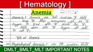 Anemia Explained in Hindi  Hematology  Anemia Lecture [upl. by Cherry]