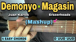 Demonyo x Magasin  Mashup EASY GUITAR TUTORIAL [upl. by Esahc]