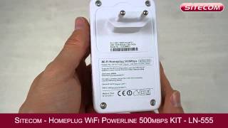 Sitecom Homeplug LN555 Internet wireless in ogni stanza tramite la rete Powerline [upl. by Craw]