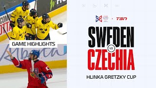 Czechia vs Sweden FULL HIGHLIGHTS  2024 Hlinka Gretzky Cup [upl. by Ryann]