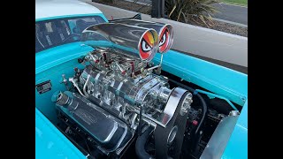 1955 Nash Metropolitan Pro Street 572 ci Blown Big Block Chevy Running [upl. by Lad]