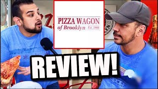 PIZZA REVIEW A New York Guy and a Chicago Guy Try PIZZA WAGON OF BROOKLYN Sherman Oaks CA [upl. by Latoyia166]