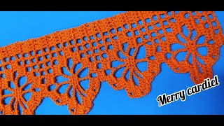 COMO TEJER PUNTILLA O BORDE A CROCHET [upl. by Phebe]