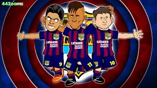 🎶MSN SONG🎶 Bayern Munich vs Barcelona 32 PARODY Champions League SemiFinal 2015 Goals Neymar [upl. by Alekin]