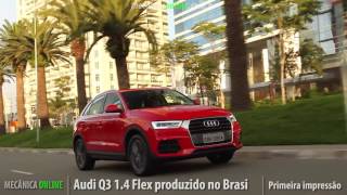 Audi Q3 14 Flex produzido no Brasil  Primeira impressão com Emílio Camanzi [upl. by Alekat771]