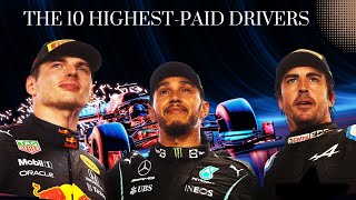 The 10 Highest Paid Formula 1 Drivers For 2023 [upl. by Nnylkcaj]