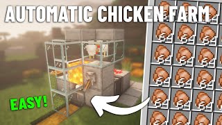 NEW Minecraft 121 Automatic Chicken Farm Java [upl. by Lenahtan]