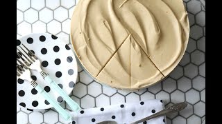 NoBake Caramel Cheesecake Gluten Free  how to make [upl. by Enidanreb411]