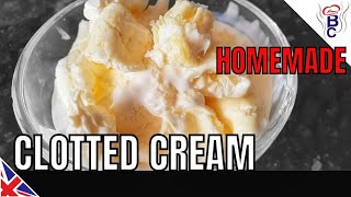 CLOTTED CREAM Recipe Cornish Clotted Cream  HOW TO MAKE Clotted Cream [upl. by Wall316]