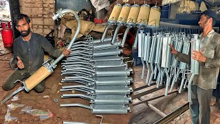 The Manufacturing Of Rickshaw Muffler Complete Rickshaw Muffler Making Process in Factory [upl. by Nork]